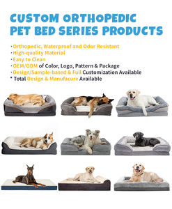 Cojín de cama para perro de refrigeración grande de primera calidad <span class=keywords><strong>superior</strong></span>, patrón sólido de lujo con cubierta extraíble, lavable para el verano - Product Image 6