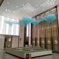 Moderne große Kristall Jade Stein Pendel leuchte Luxus Glas Kronleuchter für Home Bankettsaal Salon Decke hängen für Hotel