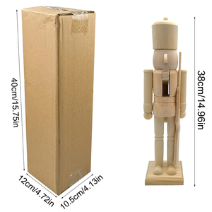 Usine 38cm Blanc Sans Peinture <span class=keywords><strong>Casse</strong></span>-<span class=keywords><strong>Noisette</strong></span> Scrap Décorations De Noël <span class=keywords><strong>Soldat</strong></span> En Bois Marionnettes à Main pour Enfants <span class=keywords><strong>Casse</strong></span>-<span class=keywords><strong>Noisette</strong></span> Noël - Product Image 2