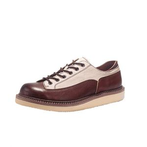 Zapatos de Fiesta para Hombre, Hechos a Mano, de Diseño, de Cuero Genuino, con Cordones, Impermeables, Transpirables, Retro, que Aumentan la Estatura - Product Image 2
