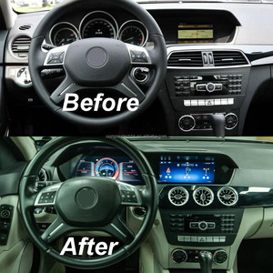 Radio de coche Android de 22.8 pulgadas con doble pantalla, panel digital, CarPlay y GPS para Mercedes Benz Clase C W204 2011-2014 NTG4.5 - Product Image 5