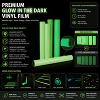 Película Luminosa de Seguridad contra Incendios Personalizada, Rollo de Vinilo Fotoluminiscente para Señalización de Rutas de Salida