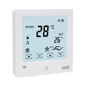 touch screen digital room thermostat for fan coil unit