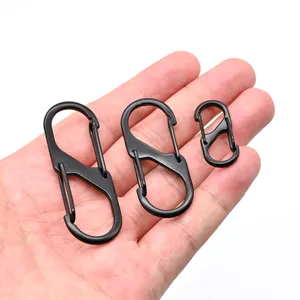 Hot Sale 49mm S Shape Aluminum Eye Slip Hook Colorful Climbing Carabiner