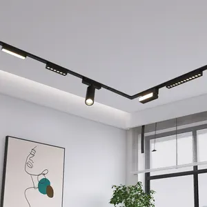 Lampu galeri belanja dalam ruangan Anti silau, lampu sorot magnetik LED aluminium dapat dilepas