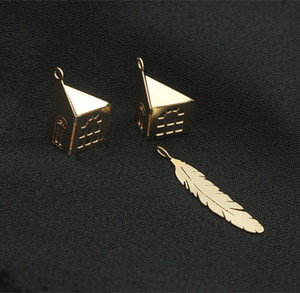 ลดราคา! จี้รูป<span class=keywords><strong>ต้น</strong></span>คริสต์มาสประดับขนนก ชุบทอง 14k ไม่ลอก ไม่ดำ สำหรับทำเครื่องประดับ KUMOKUMO - Product Image 4