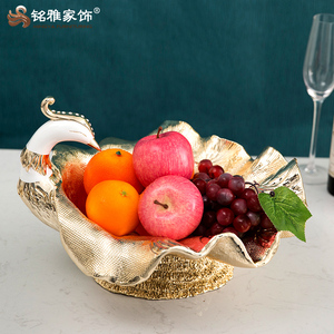 Moderna Statua di Pavone in Resina Dorata di Lusso con Vassoio <span class=keywords><strong>per</strong></span> Frutta Secca, Ornamento da Tavolo <span class=keywords><strong>per</strong></span> Decorazione <span class=keywords><strong>Casa</strong></span> - Product Image 4