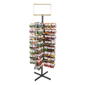 Moderno Exhibidor Giratorio de Semillas para Minoristas, con Capacidad para 2000 Paquetes, Organizador de Acero para Exhibición en Tiendas de Vegetales, Hierbas y <span class=keywords><strong>Flores</strong></span> Variadas - Product Image 2