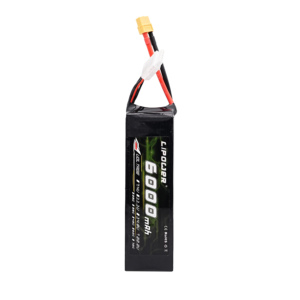 แบตเตอรี่ LIPOWER 4S 6000mAh 14.8V 50C 100C XT90 แบบชาร์จซ้ำได้ สำหรับรถบังคับ เรือบังคับ โดรน รถแข่ง VO-6000 H - Product Image 5