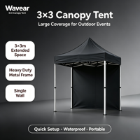 Tente de réception et d'événement extérieure imperméable, auvent pliable en tissu Oxford PVC robuste pour les événements sportifs et les expositions