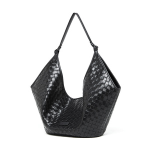 Sac à bandoulière en cuir de vache véritable pour femme, nouveau design 2026, texture tissée, grande capacité, sac à main tendance pour femmes - Product Image 6