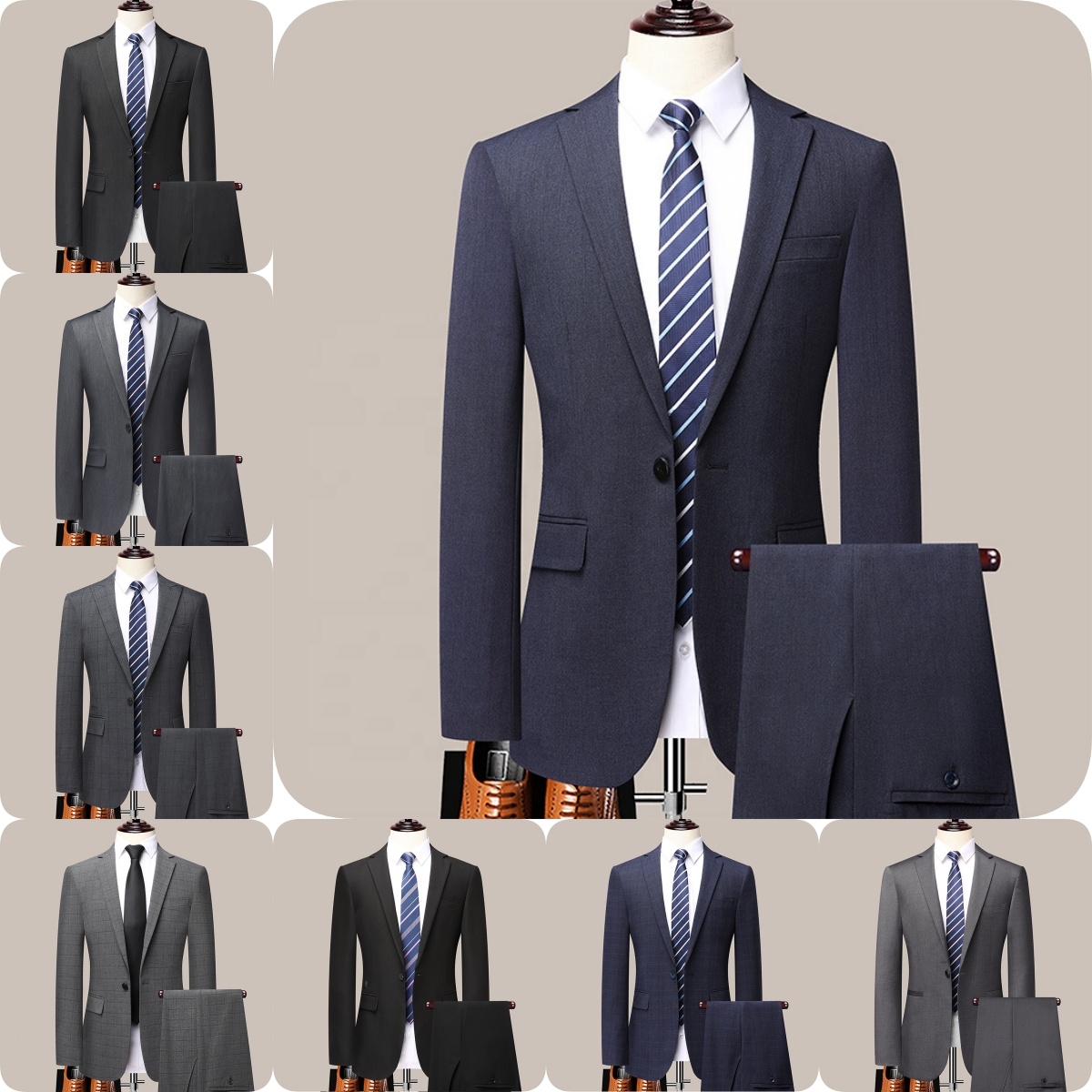 Trajes rayados para hombres shop