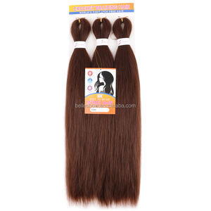 Venta al por mayor 3x trenzas 2 e-pression hair Jumbo Box trenzas <span class=keywords><strong>pre</strong></span> estiradas trenzas - Product Image 6