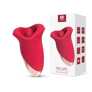 Estimulador de vibración con simulación de lengua grande que lame, vibrador para mujeres, producto para adultos. - Product Image 1