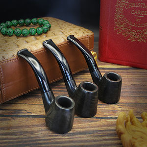 Tubos y accesorios de humo de madera de haya de estilo chino, conductos de humo desmontables, tubos de humo largos - Product Image 3