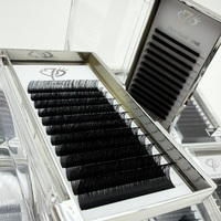 Extensions de cils individuels en soie volume 0.03 0.05 courbure C D 8-15mm, plateaux de cils velours, extensions de cils en cachemire