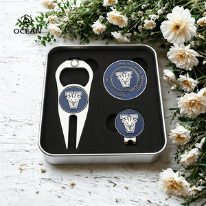Coffret Cadeau Golf Homme – Design Original – Outil de Repositionnement de Balle Promotionnel – <span class=keywords><strong>Prix</strong></span> Usine – Marqueurs de Balle Nouveauté en Forme de Jeton de Poker avec Logo Imprimé - Product Image 5