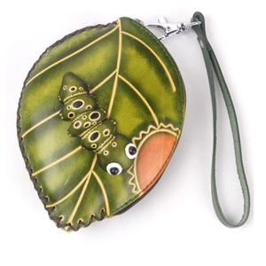 Boshiho Genuine Leather Animal Coin <b>Purse</b> Cute Wallets with <b>Key</b> Chain - Product Image 2
