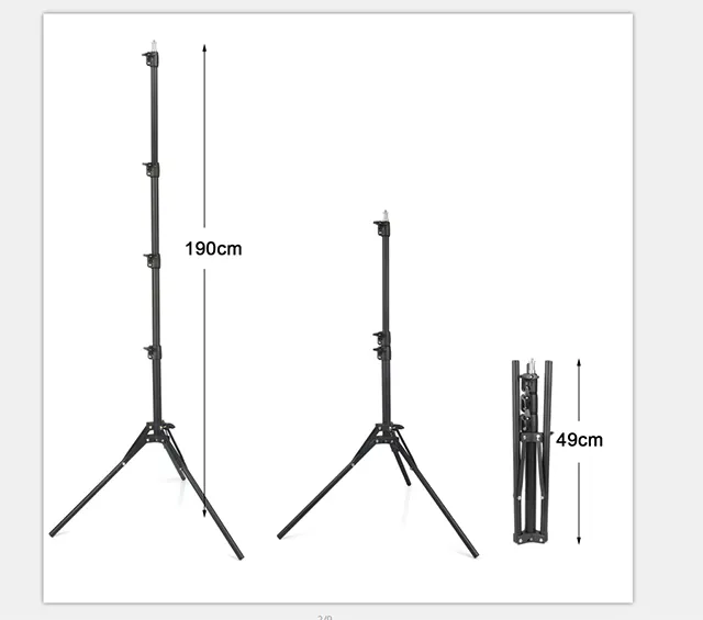 Heavy duty treppiede piatto per il telefono mobile della macchina fotografica selfie bastone softbox luce del basamento light box del basamento del telefono cellulare treppiede