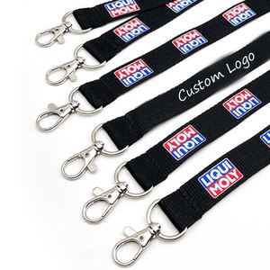 Porte-badge double face personnalisé léger et durable avec logo par transfert thermique et attache mousqueton pour événements - Product Image 1