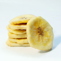 Knapperige gedroogde bananenchips, natuurlijke gedroogde bananenplakjes, geen zwaveladditieven, voor snacks, fruitthee, bakkerij, groothandel.