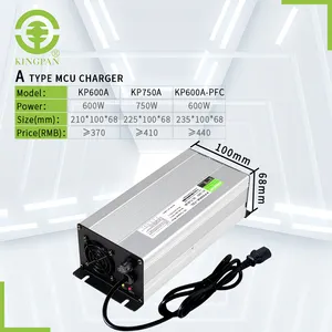 Certification CE PSE KINGPAN 600-750W chargeur de batterie lithium-ion plomb-acide 48V10-12A pour vélo électrique/chariot élévateur de moto