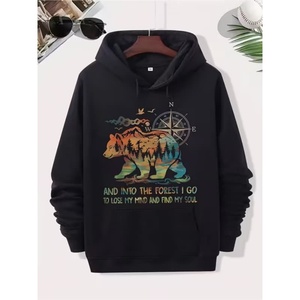Wholesale Custom Men's Oversize Hoodie Embroidery Puff Print Logo 100% Cotton Heavy <b>Weight</b> 500gsm <b>Blank</b> Unisex Hoodies for Men - Product Image 4