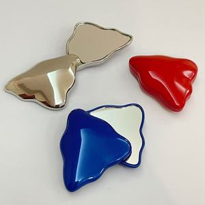 Các Nhà Sản Xuất Hot Bán <span class=keywords><strong>New</strong></span> Xách Tay Kim Loại Thủ Công Gương Đầy Màu Sắc Vỏ Nhỏ Dễ Thương Trang Điểm Gương - Product Image 4