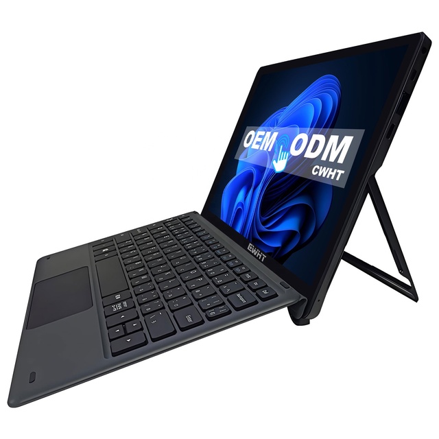 Custom Smart Home High Quality 10.1 Inch Window Laptop Computer Touch Screen 2 in 1 Laptop With Keyboard Built-in Cooling Fan