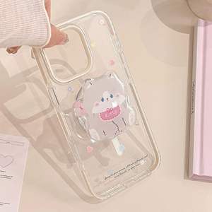 Custodia per telefono magnetica con supporto retrattile per gatto carino personalizzato per <span class=keywords><strong>iPhone</strong></span> 17 Pro Max antiurto <span class=keywords><strong>Cover</strong></span> per paraurti nuovo Design per donne ragazze - Product Image 5