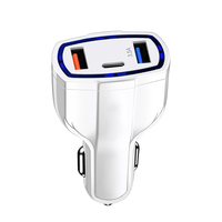 Chargeur de voiture QC3.0 PD, chargeurs pour téléphones portables, chargeur de téléphone portable Oraimo, adaptateur type C USB C, chargeur de voiture rapide pour téléphone portable