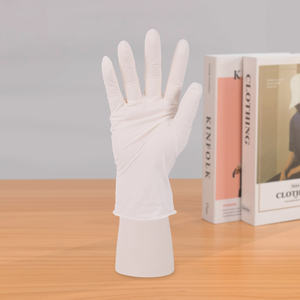 Gants en latex jetables blancs, imperméables, résistants à l'huile, épaisseur 5 MIL, longueur 24 CM, pour usage général, nettoyage de la cuisine - Product Image 3