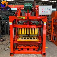 Machine automatique de fabrication de briques en ciment WJ 4-40A avec réducteur et roulement assurant un fonctionnement stable