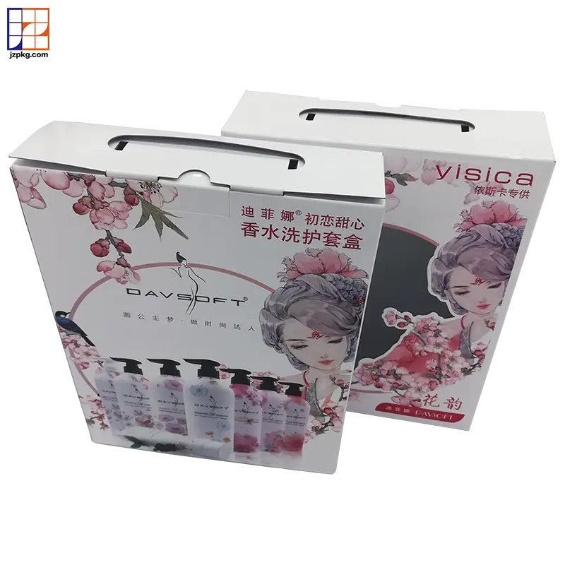 Eco friendly paper box hair shampoo box packaging factory OEM printing