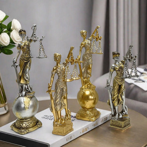 Hiện đại Fortune nàng thơ tượng nhựa Epoxy nghệ thuật dân gian thủ công trang trí nội thất trang trí nội thất Kinh doanh Quà Tặng bàn nhỏ trang trí - Product Image 2