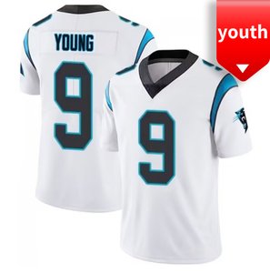 Groothandel geborduurde kwaliteitsjersey voor jeugd, Carolina American Football Jersey 9 # Bryce Young sneldrogend en ademend - Product Image 2