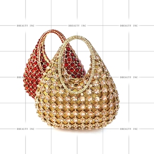 Sparkling Women Luxury Crystal Evening Clutch Purse Shiny Rhinestone Fashion Classic Casual PU Lining Chain Strap Wedding Prom - Product Image 1