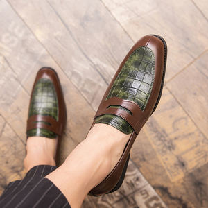 Produits Phares : Mocassins <span class=keywords><strong>Homme</strong></span> en Cuir Italien, Oxfords en PU, Chaussures Habillées en Daim - Product Image 4