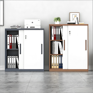 Classeur portatif en acier verrouillable à <span class=keywords><strong>2</strong></span> <span class=keywords><strong>portes</strong></span> en verre métallique, adapté à une utilisation dans le salon à des fins d'affichage - Product Image 6