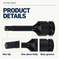 Soket Hex Bit 1/2 Inch Drive Satu Bagian Alat Tangan Kunci Hex Memanjang