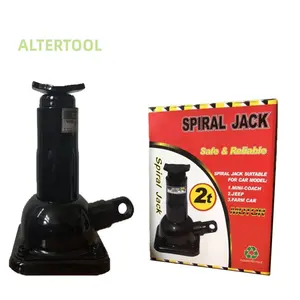 2T Atacado Vertical Torre Parafuso Jack Carro Manual Mecânico Worm Gear Heavy Duty Parafuso Garrafa Jacks