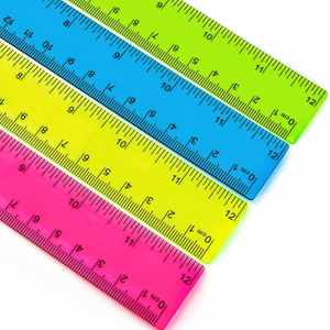 Personalized Wholesale <b>Cheap</b> Bulk Plastic Candy Color ABS Promotional Custom Logo Imprint Student Welcome <b>Gifts</b> Events Ruler - Product Image 6