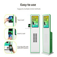 Estación de Carga Compartida Inteligente con Pantalla LCD de 21 Pulgadas y Máquina Expendedora de Carga para Teléfonos