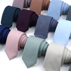 Corbatas de Moda Clásicas para Hombre, Corbata de Poliéster Lisa de Color Sólido para Negocios, Fiestas, Bodas, Traje, Camisa, Corbatas Delgadas, Accesorio - Product Image 1