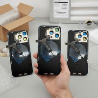 Cristal Trasero de Fábrica (Reparación Rápida) para iPhone 14 Plus 15 Pro Max, Tapa de Batería Original con Reemplazo de Lente de Cámara Inalámbrica