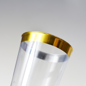 Elegant Eco-friendly Clear Plastic Goblets, Premium Design <strong>Champagne</strong> <strong>Flutes</strong> for Weddings, Home Parties &amp; Hotels - Product Image 1