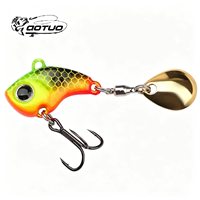 Umpan Getar Logam Bionik Realistis dengan Bilah Berputar Cepat, Umpan Keras Getaran Tenggelam untuk Memancing Ikan Bass, Trout, Laut, dan Air Tawar