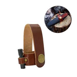 Cuchillo Mora sueco Bushcraft Adventurer Holster Crazy Horse Funda de piel de vaca Herramienta de supervivencia para componente de prevención de pérdida de escalada - Product Image 1