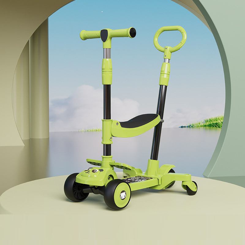 5เซนติเมตรล้อ &deg; 360/แสง/เพลง/เก้าอี้/Pusher สีเขียว