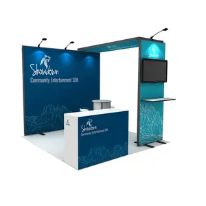 Exhibition Stand And Booth 10x10 New Modern Portable Modular Standard Stand Exhibition Booth